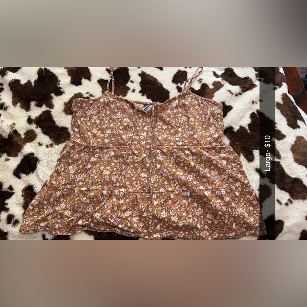 Camisole with floral print